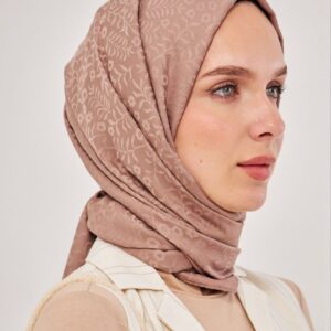 Daisy self embossed scarf